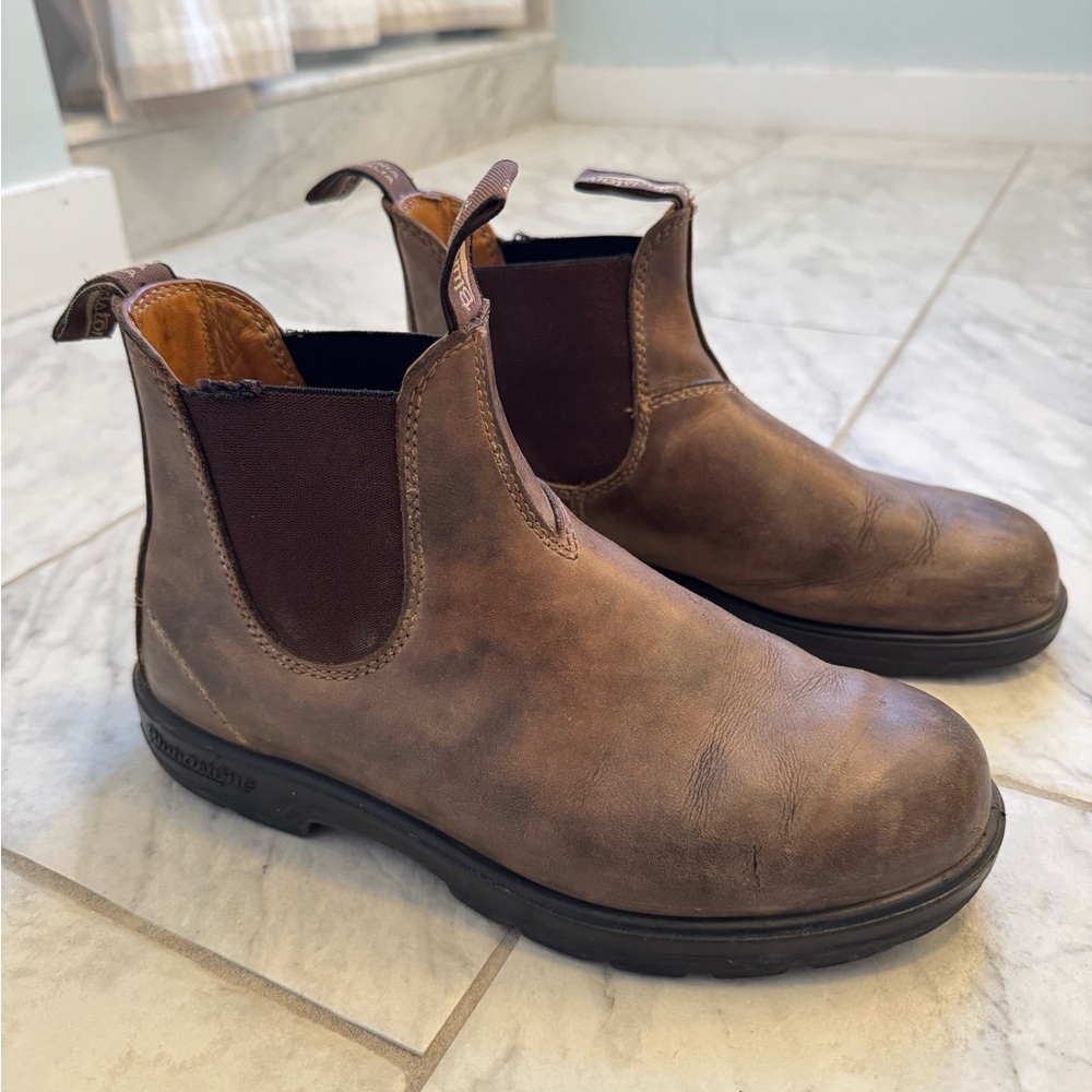 Blundstone Men's Rustic Brown Chelsea Boots